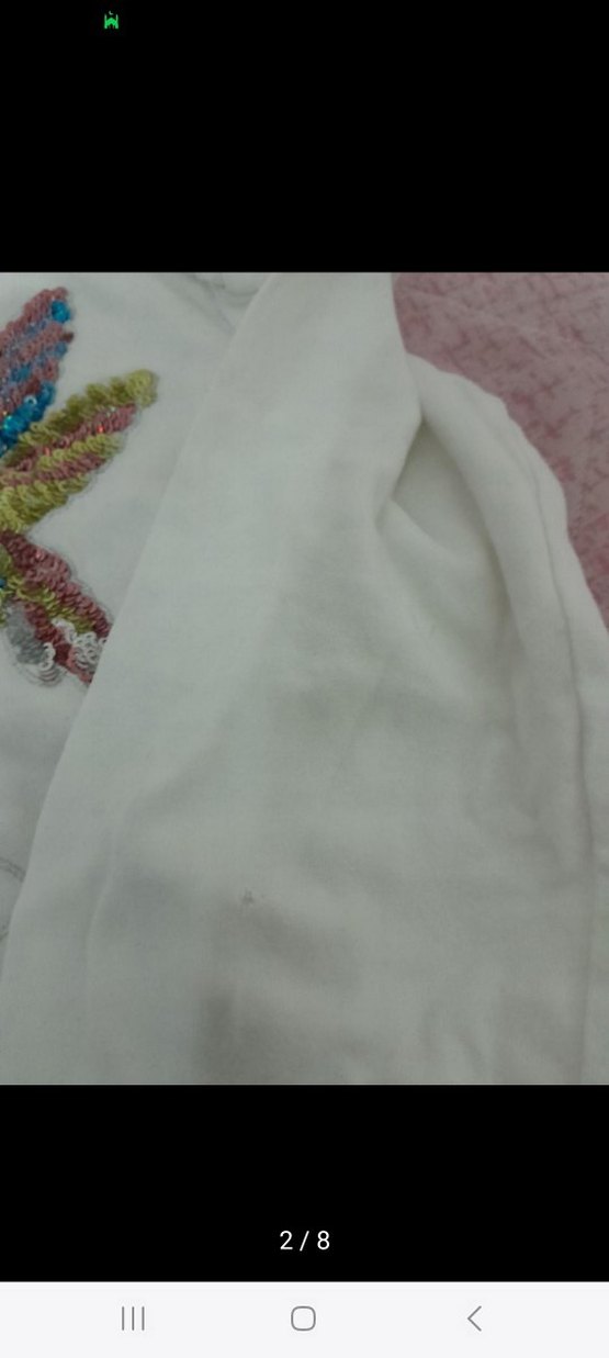 Kız Çocuk Uzun Kollu Örme Pamuk Tişört - Görsel 4