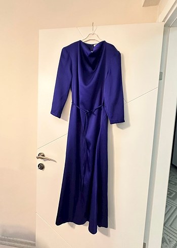 parlament mavisi elbise - Görsel 2