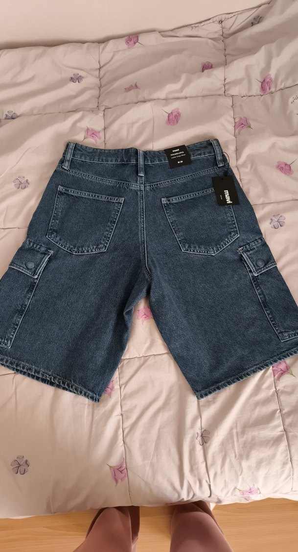 Geniş Kesim Erkek Kot Şort( beden 26) - Görsel 2