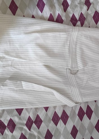 Beyaz V Yaka Kolsuz Mini elbise - Görsel 3