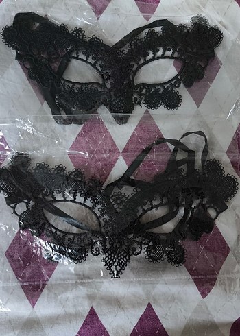 Siyah Dantel Maske iki tane - Görsel 2