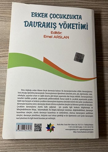 Erken Çocuklukta Davranış Yönetimi Kitabı - Görsel 2