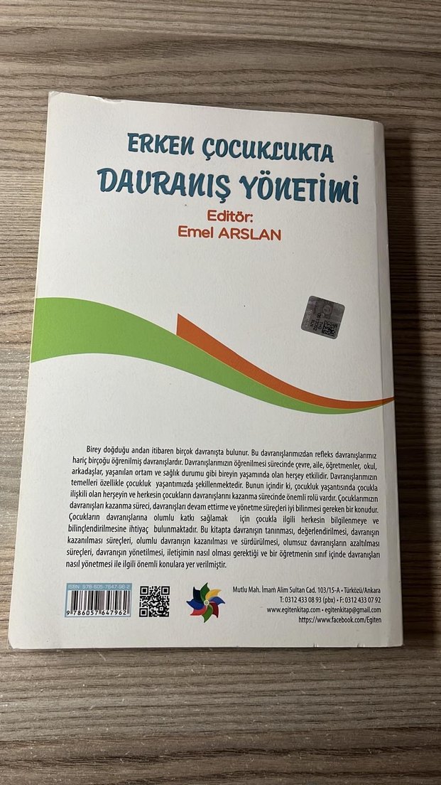 Erken Çocuklukta Davranış Yönetimi Kitabı - Görsel 2