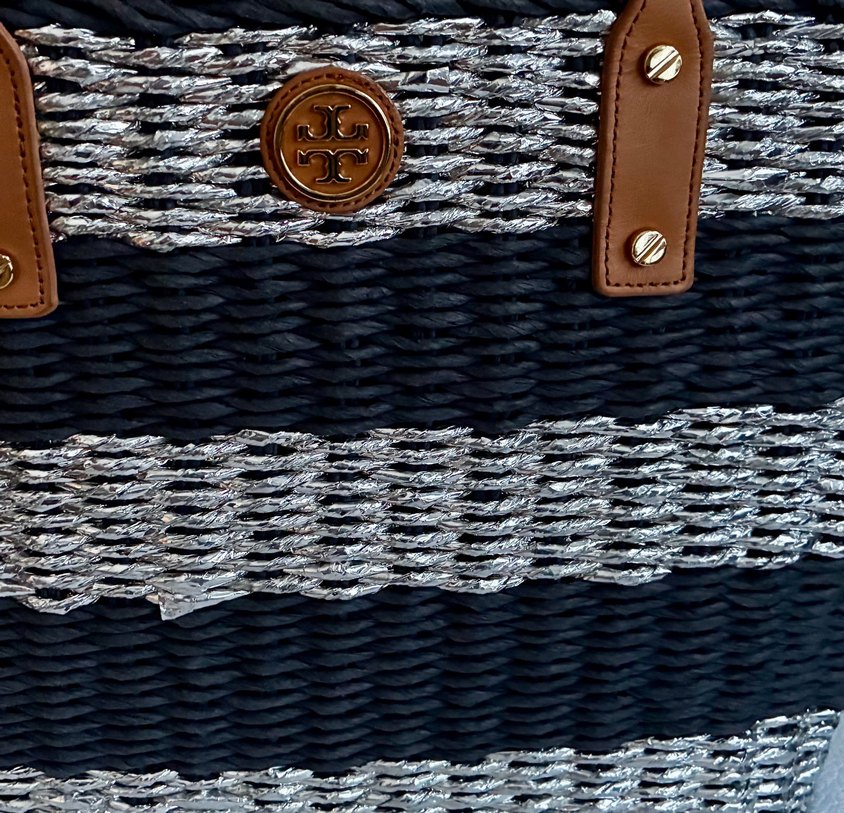 Tory Burch marka Hasır Çanta - Görsel 2