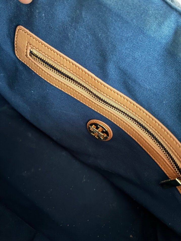 Tory Burch marka Hasır Çanta - Görsel 3