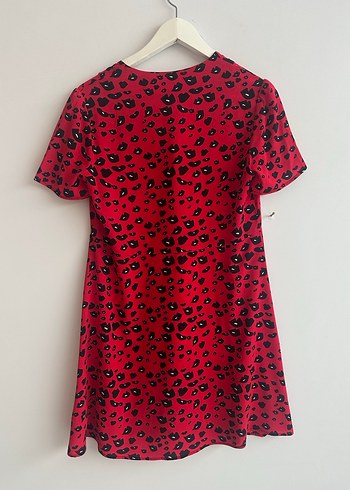 Academia marka Kırmızı Düğmeli Mini Elbise - Görsel 3