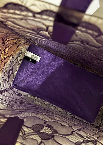 Marc Jacobs şeffaf Mor renkli yazlık Kadın Çanta - Görsel 3