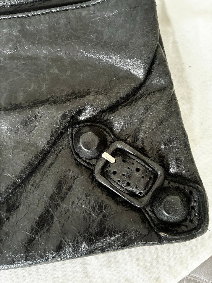 Balenciega Siyah kadın clutch - Görsel 3