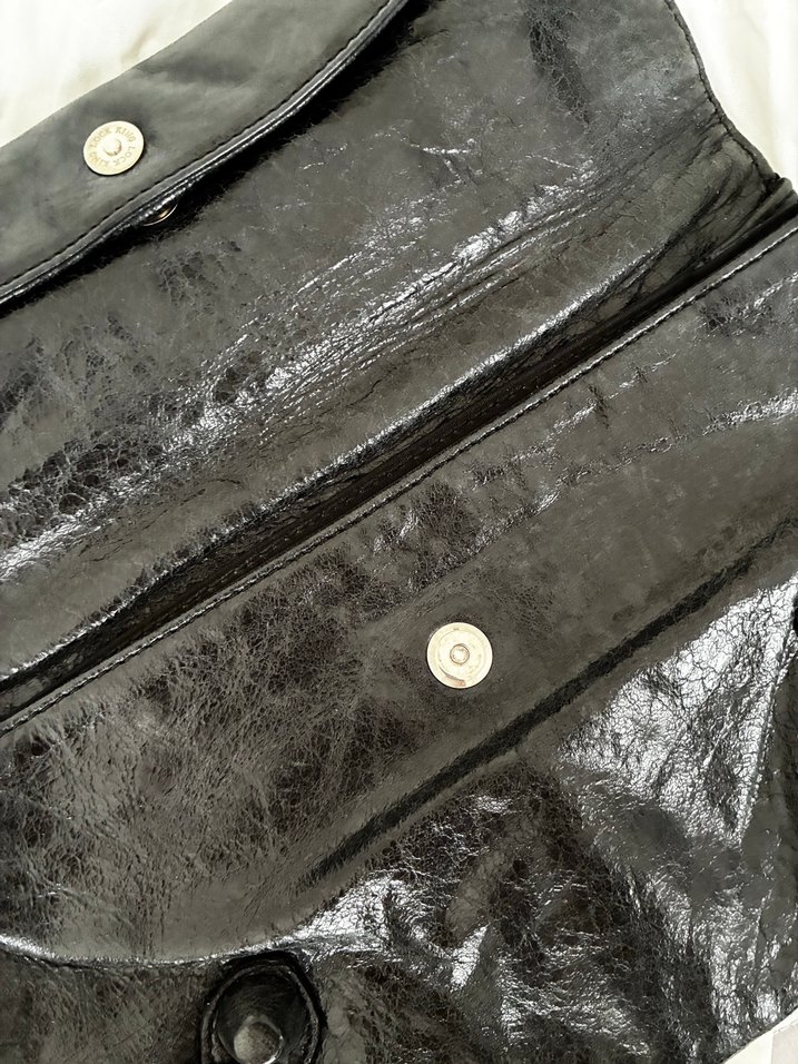 Balenciega Siyah kadın clutch - Görsel 5