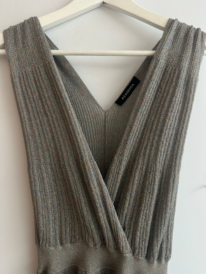 Academia marka simli triko şık Elbise - Görsel 2