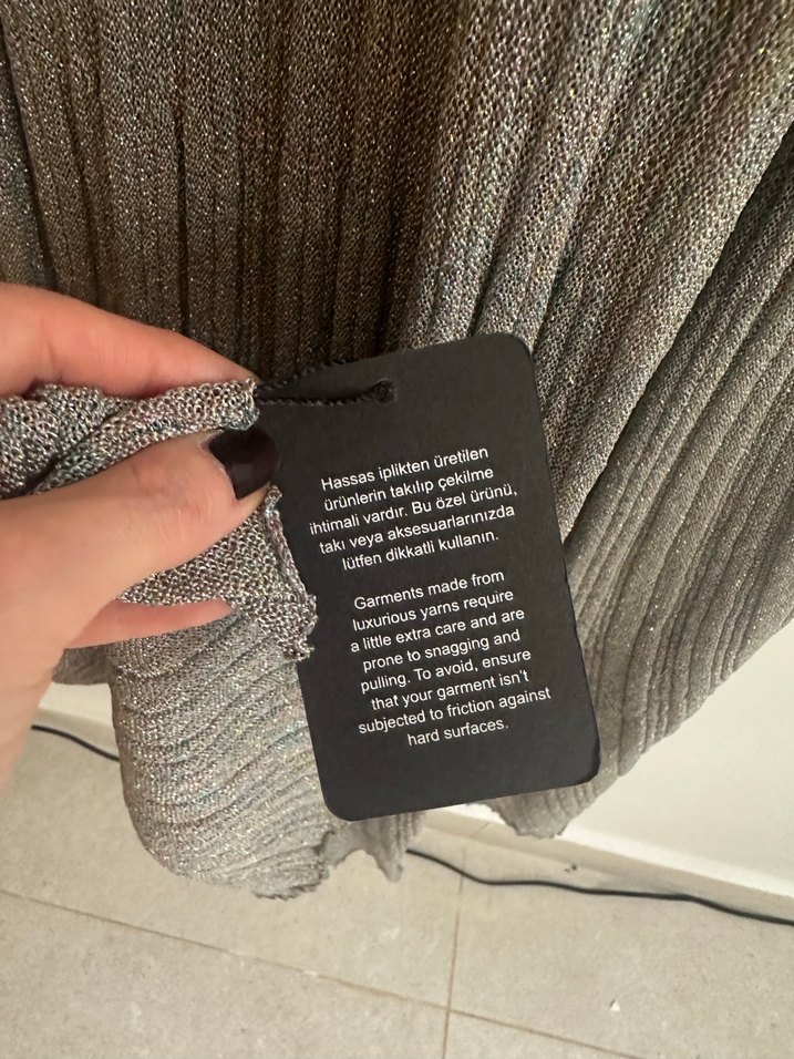 Academia marka simli triko şık Elbise - Görsel 5