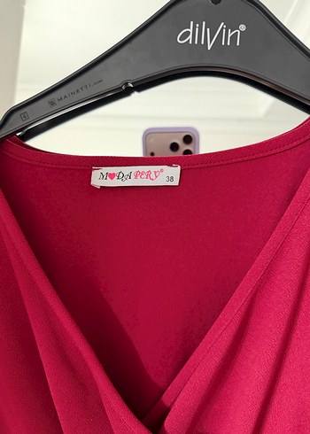 Bordo Gotik Uzun Elbise - Görsel 2