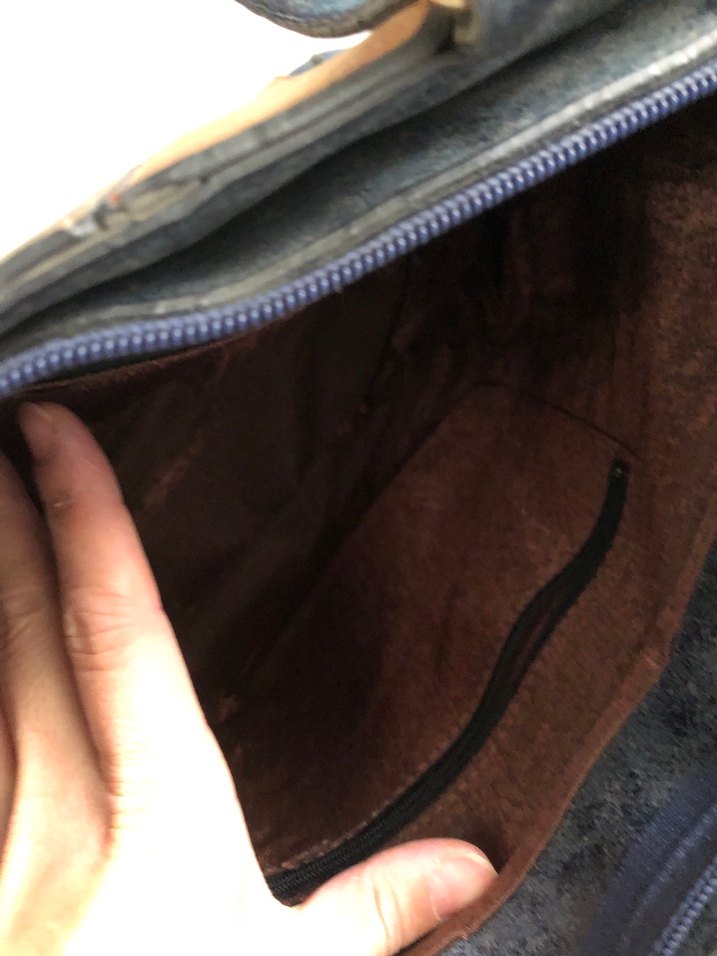 Tokalı Çok Renkli Kadın Süet Çanta - Görsel 4