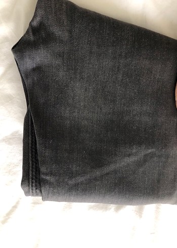 Gri Düğmeli Kadın Denim Pantolon - Görsel 2