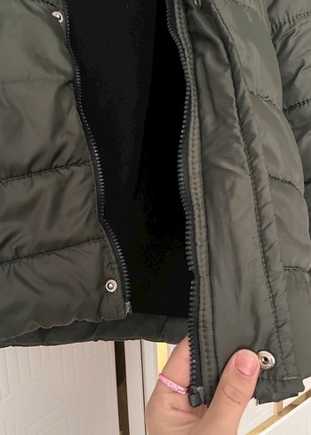 Gri Erkek Çocuk Kürklü Street Wear Mont - Görsel 5