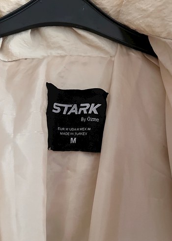 Bej Keten erkek şişme Mont - Görsel 4