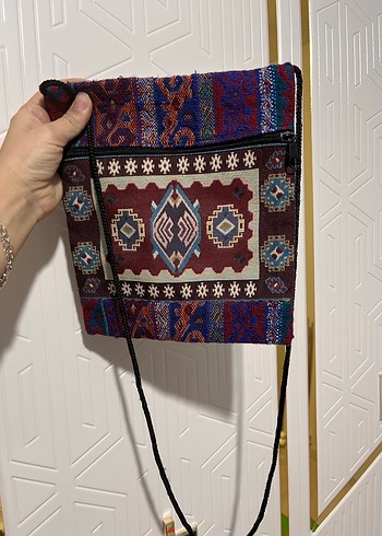 Bohem Desenli Fermuarlı Kadın Çanta - Görsel 2