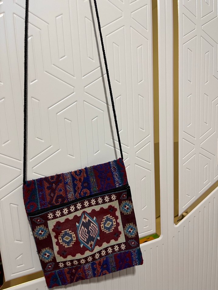 Bohem Desenli Fermuarlı Kadın Çanta - Görsel 4
