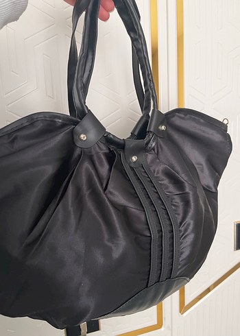 Siyah Parlak Tokalı Kadın Çanta - Görsel 8