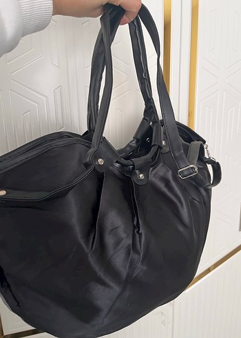 Siyah Parlak Tokalı Kadın Çanta - Görsel 7