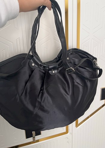 Siyah Parlak Tokalı Kadın Çanta - Görsel 6