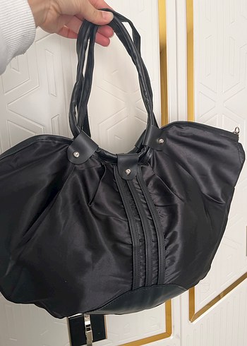 Siyah Parlak Tokalı Kadın Çanta - Görsel 5