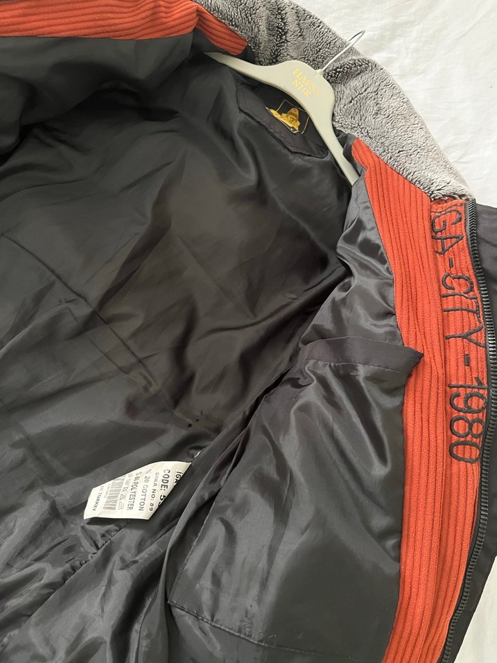 Erkek siyah şişme Mont - Görsel 4