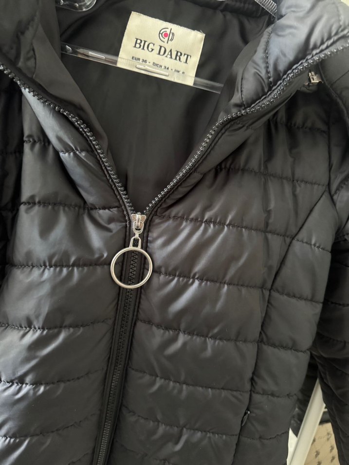 Siyah Kadın Kapitone Mont - BIGDART - Görsel 2