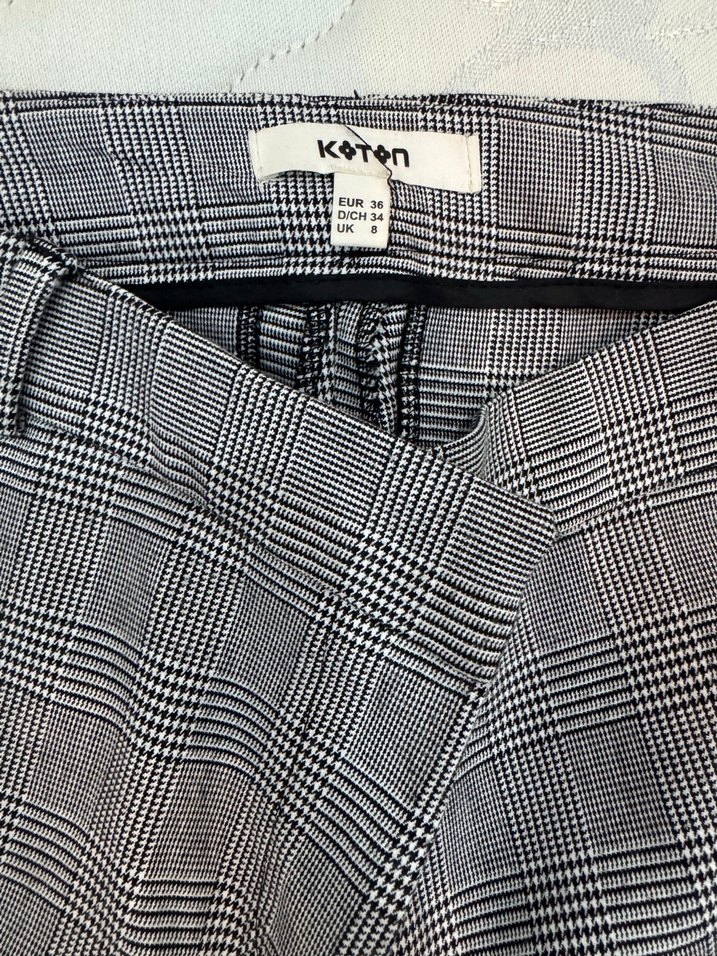 Gri Kadın Kumaş Pantolon - Görsel 2