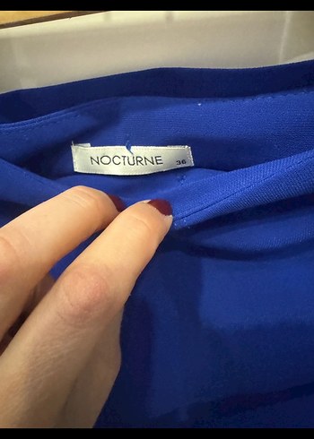 Mavi Kemerli Mini Etek - Görsel 2