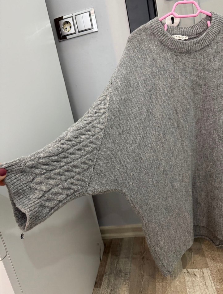 Gri Kadın kazak - Görsel 2