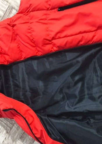 Kırmızı şişme mont standart beden - Görsel 2