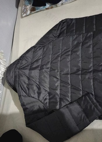 Siyah  Fermuarlı Mont m beden - Görsel 2