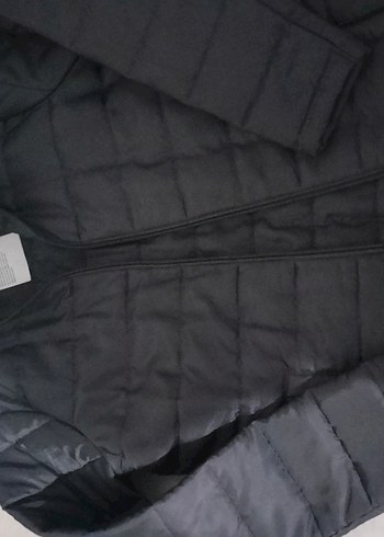 Siyah  Fermuarlı Mont m beden - Görsel 5