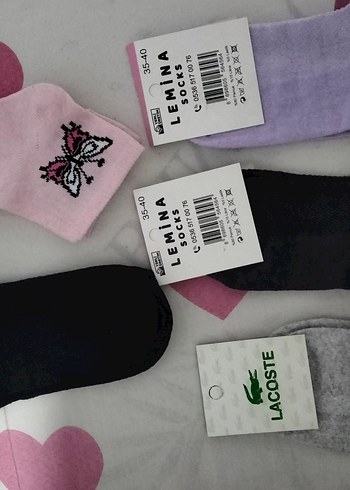 Kız Çocuk  Baskılı Çorap 35-40 - Görsel 2