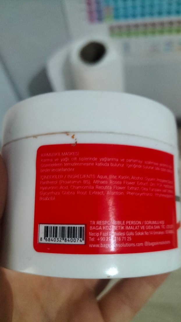 kırmızı kil maskesi - Görsel 2