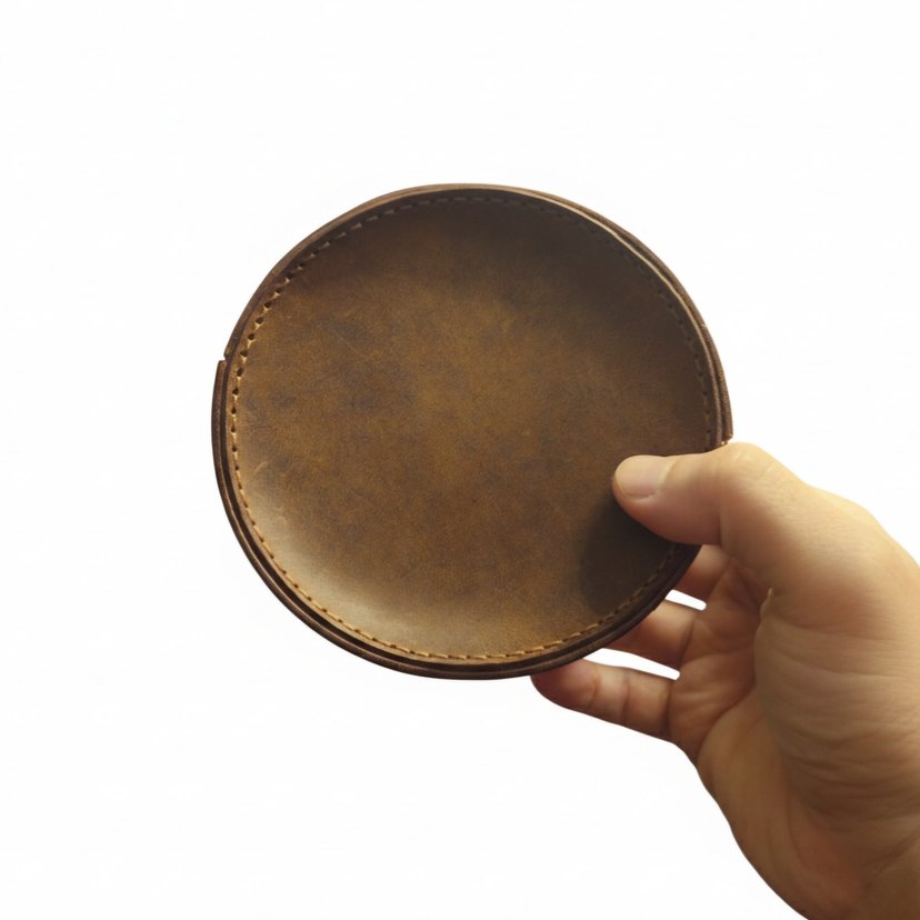 Kahverengi Deri Kadın Cüzdan - Görsel 2