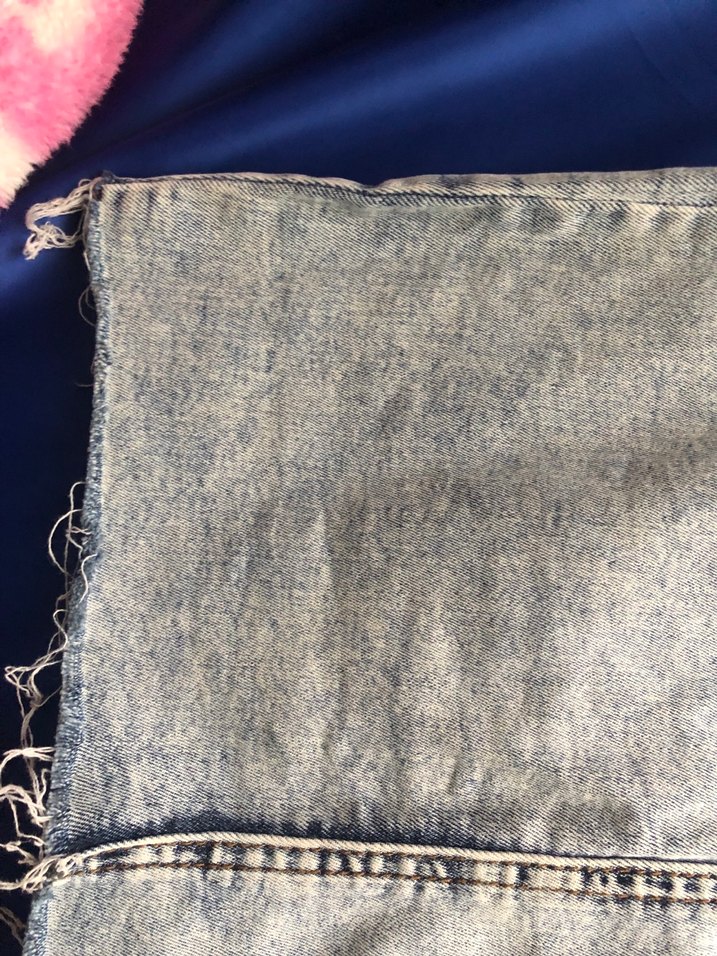 Gri Mavi Denim Midi Mini Etek - Görsel 3