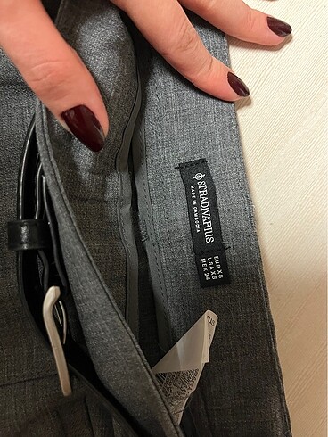xs Beden gri Renk Stradivarius etek