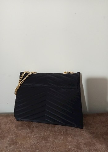 Klasik Kahverengi Süet İki Bölmeli Kadın Çantası - Görsel 3