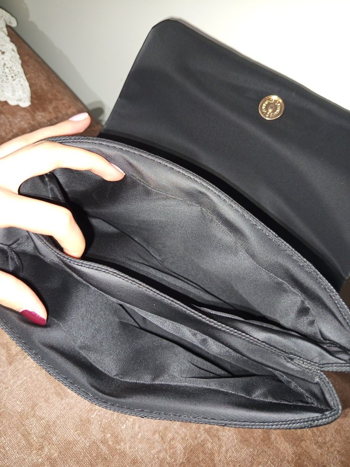 Klasik Kahverengi Süet İki Bölmeli Kadın Çantası - Görsel 2