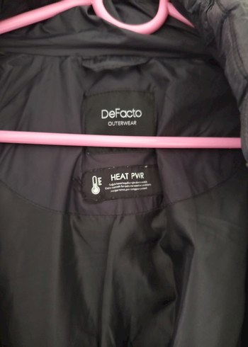 Siyah Midi Kadın Kışlık Düğmeli Mont - Görsel 4