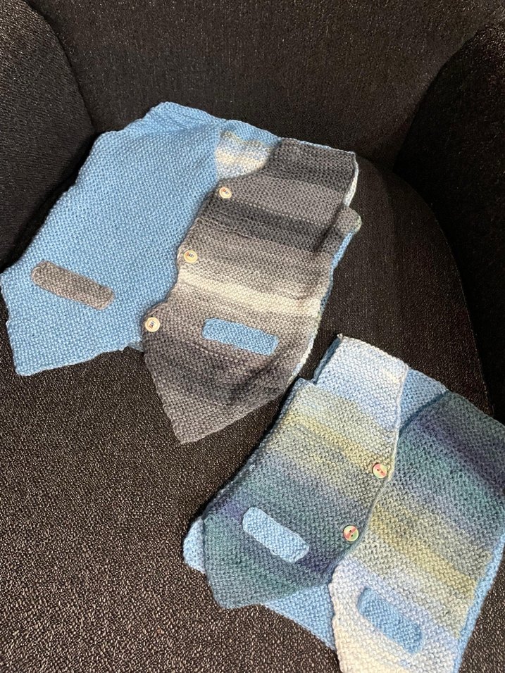 Gri Erkek Çocuk Triko Hırka - Görsel 2