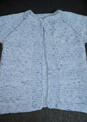 Kız  erkek Çocuk Pembe Kısa Kollu Örgü Hırka - Görsel 3