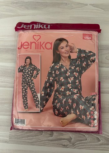 Kadın süet pijama takımı - Görsel 12