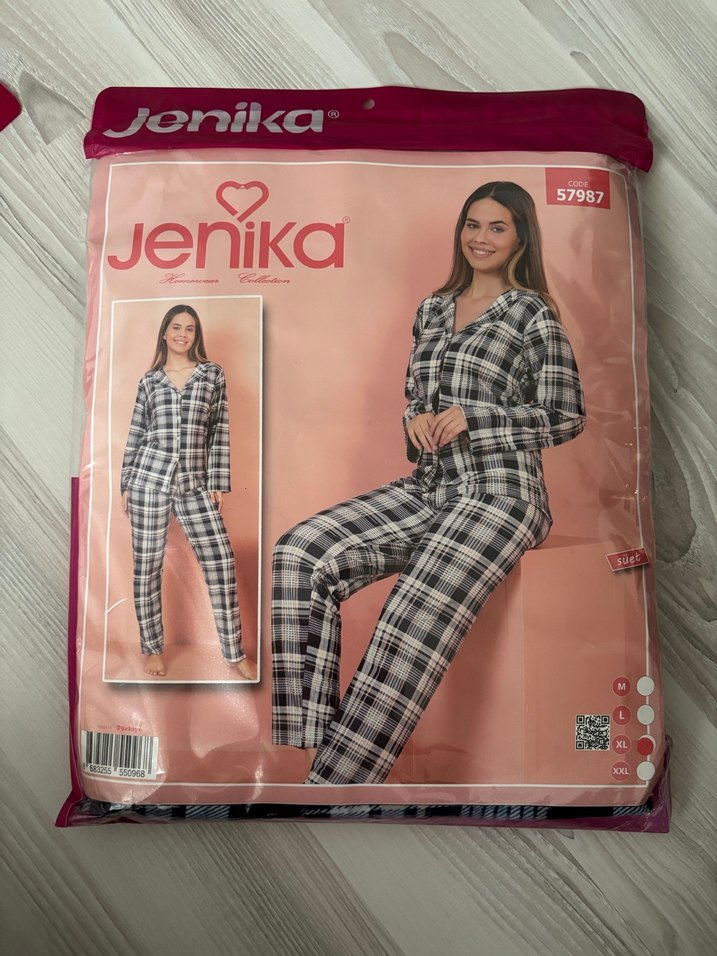 Kadın süet pijama takımı - Görsel 4