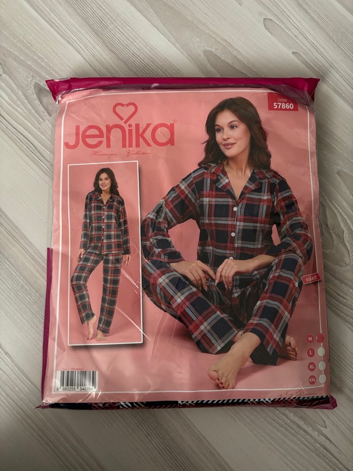 Kadın süet pijama takımı - Görsel 3