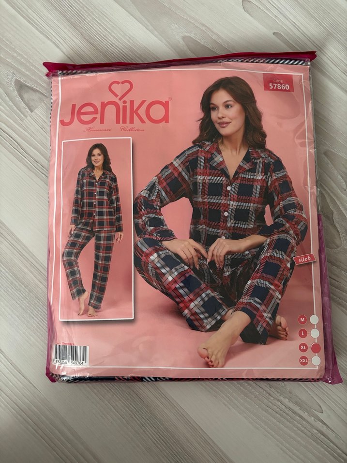 Kadın süet pijama takımı - Görsel 5