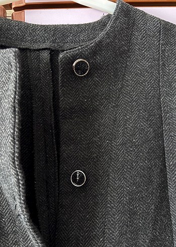 Keten Kadın Midi Ceket - Görsel 2