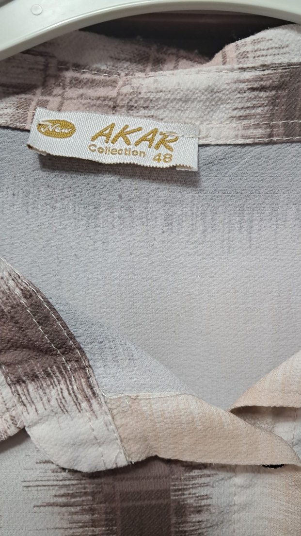 Düğmeli Bej Uzun Tunik - Görsel 2